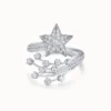 Starlit Path Moissanite Ring