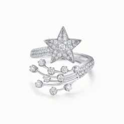 Starlit Path Moissanite Ring