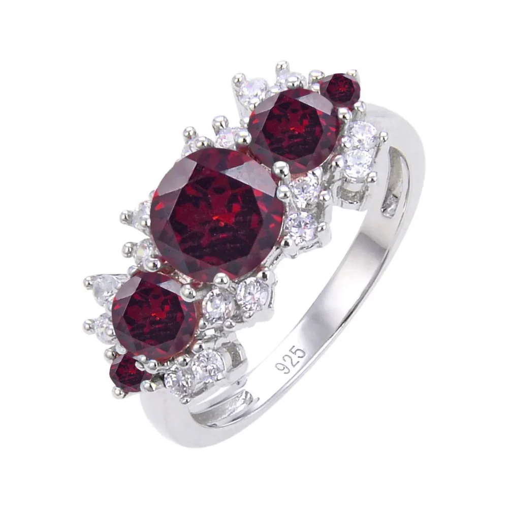 Gemstone Three Stone Ring - Image 7
