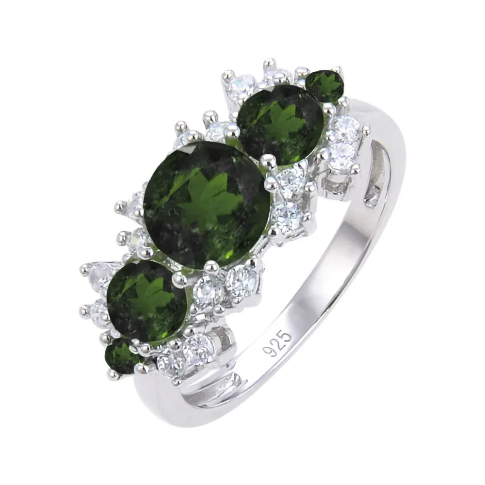 Gemstone Three Stone Ring - Image 8