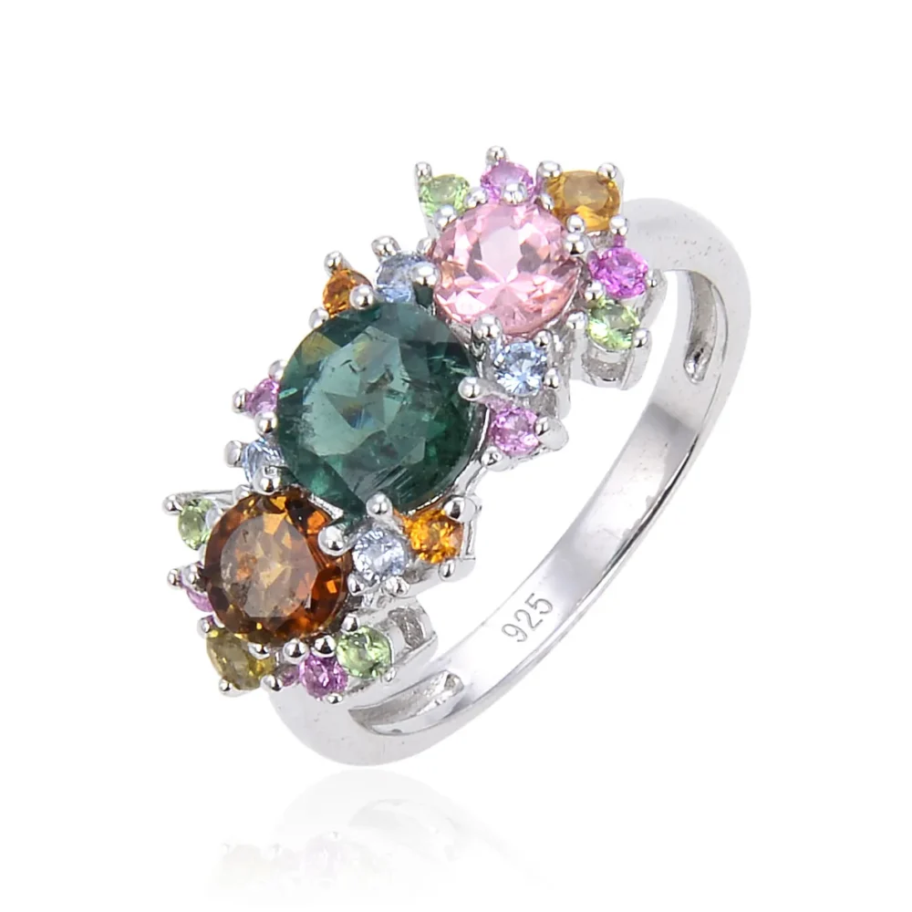 Gemstone Three Stone Ring - Image 9