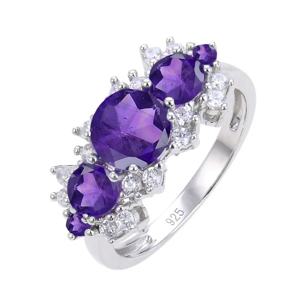 Gemstone Three Stone Ring - Image 10
