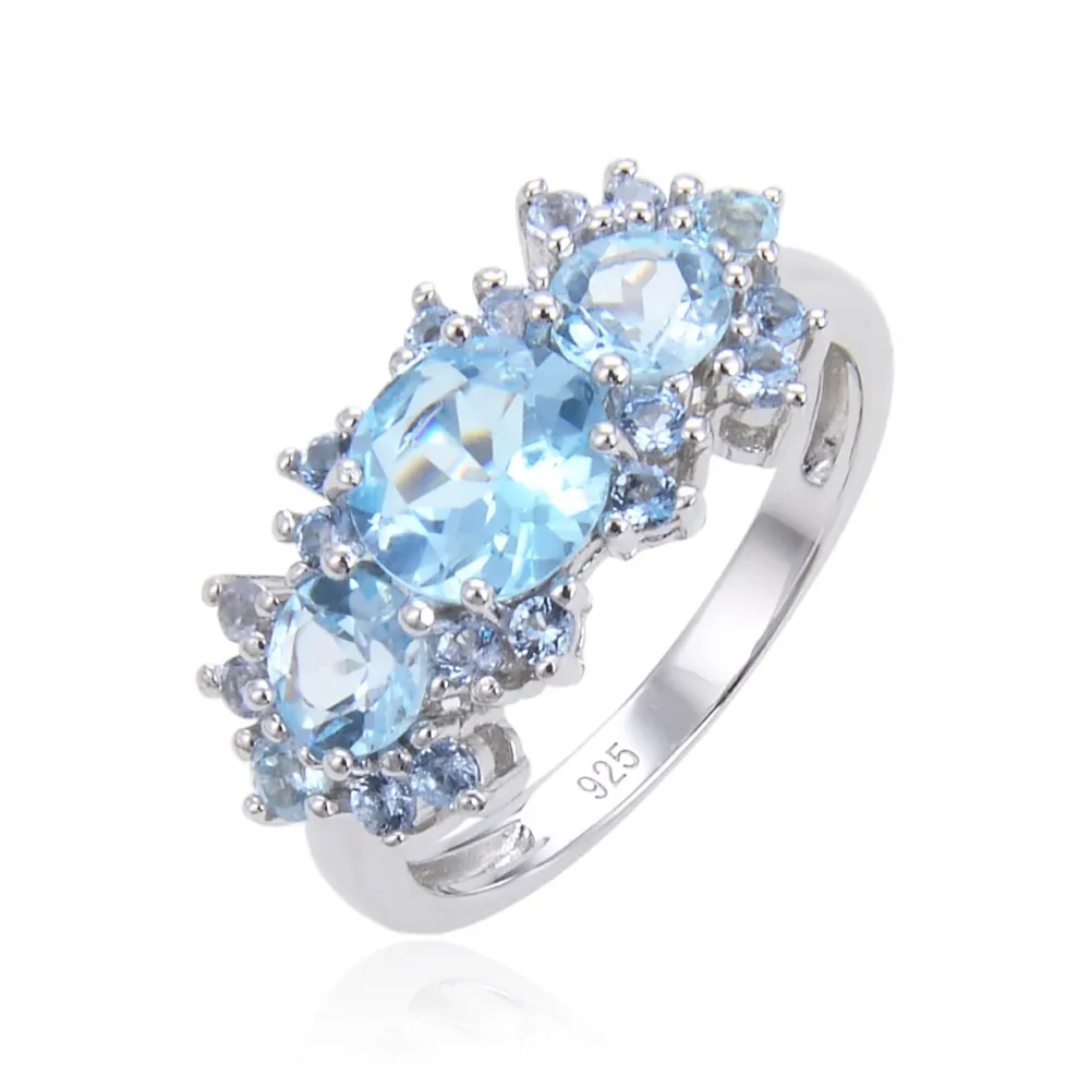 Gemstone Three Stone Ring - Image 11