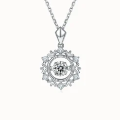 Arrow Heart Moissanite Necklace