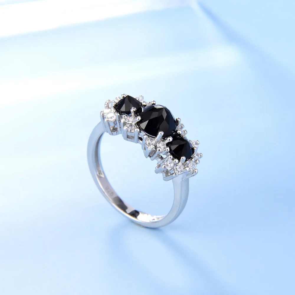 Gemstone Three Stone Ring - Image 5