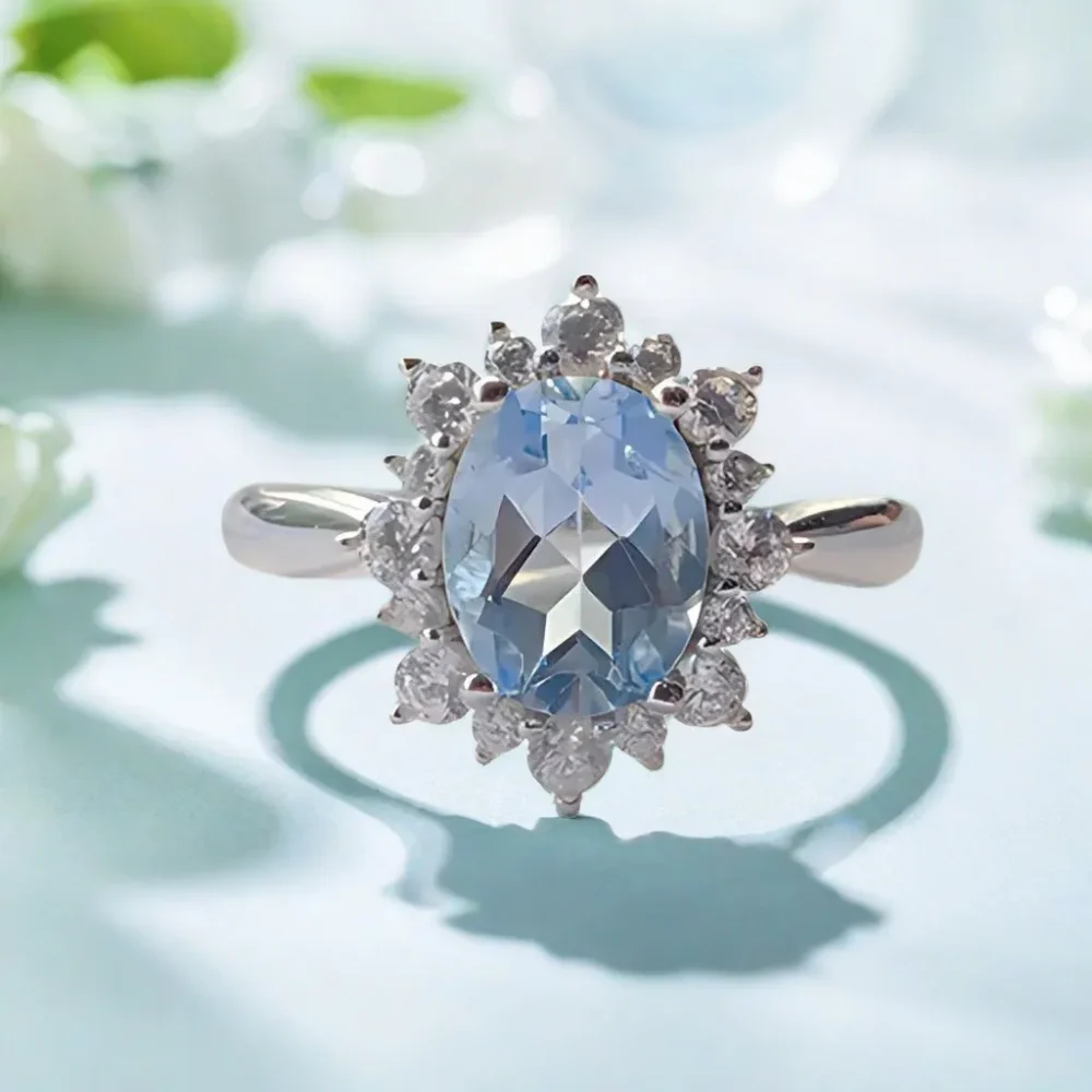 Topaz Halo Ring - Image 4