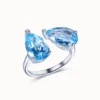 Topaz Bypass Ring
