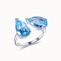 Topaz Bypass Ring