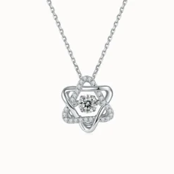 Moissanite Knot of Love Necklace
