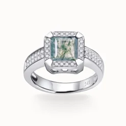 2.7ct Bold Moss Agate Ring