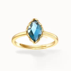 London Blue Topaz Solitaire Ring