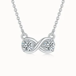 Moissanite Infinite Twinkle Necklace