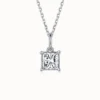 Princess Moissanite Necklace