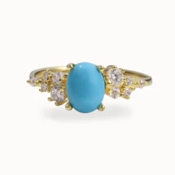 Turquoise Side Stone Ring
