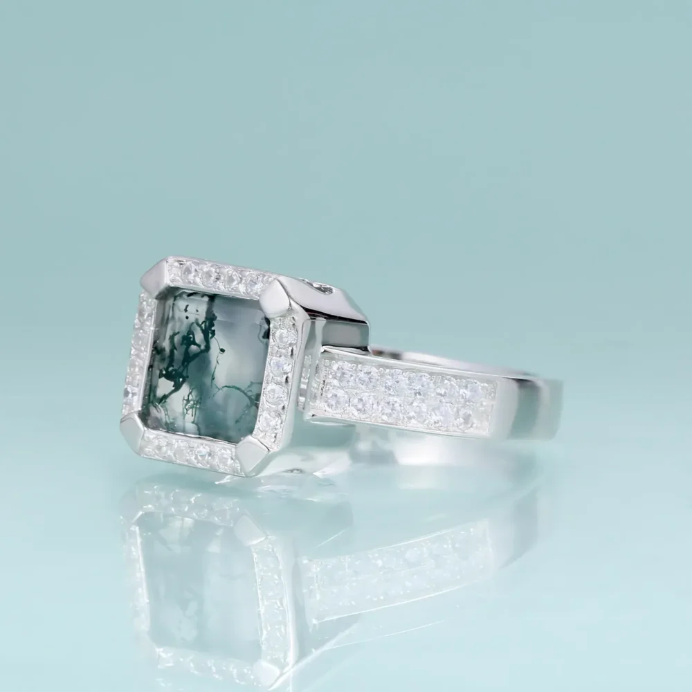 2.7ct Bold Moss Agate Ring - Image 3