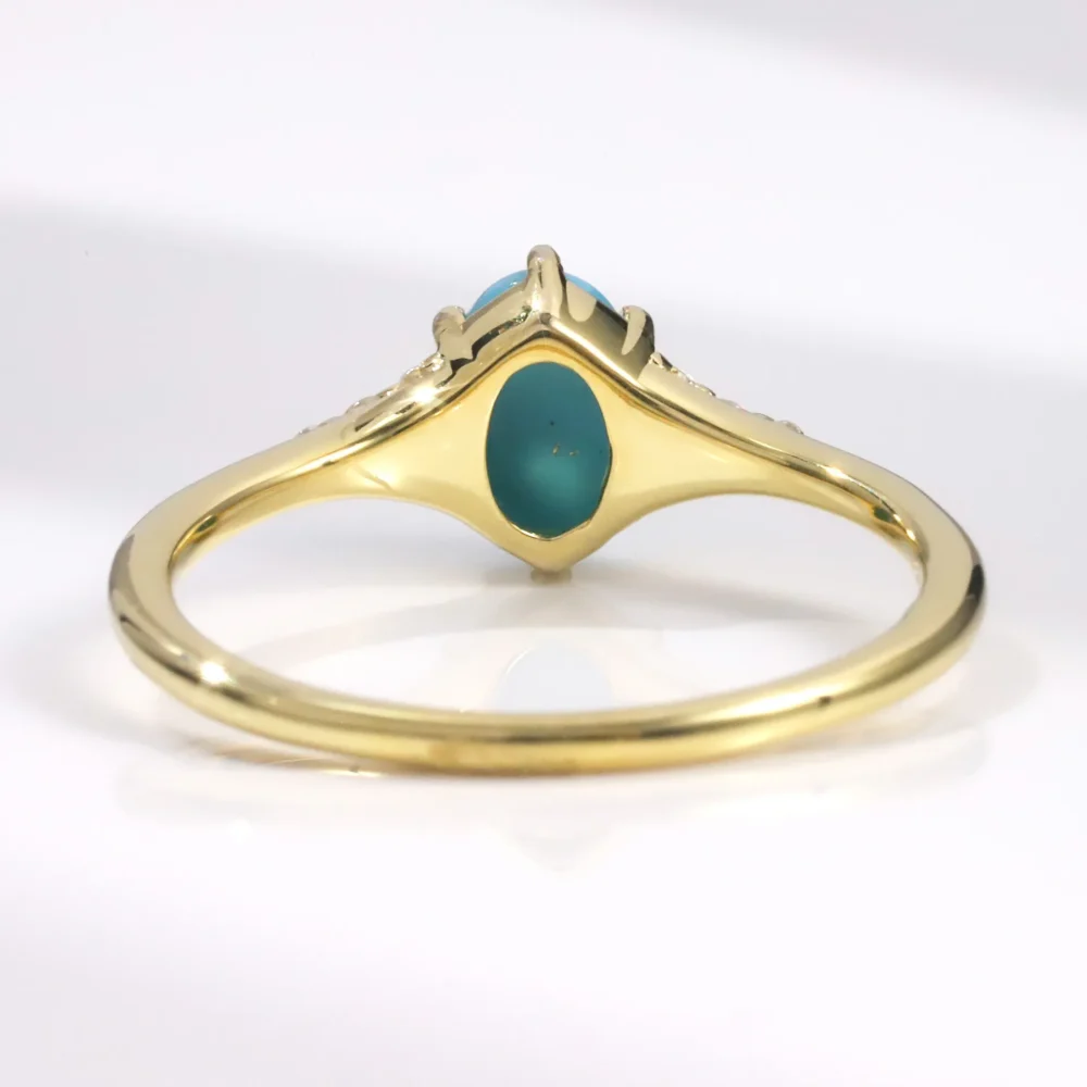 Turquoise Side Stone Ring - Image 5