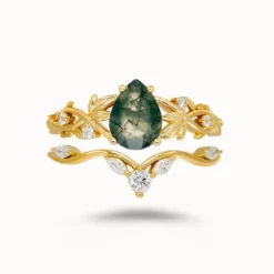 Vingate Moss Agate Ring