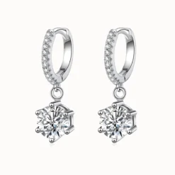 Moissanite Classic Dangle Earrings
