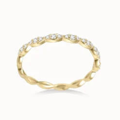Tapered Moissanite Connect Ring