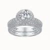 1ct Moissanite Pave Stackable Ring
