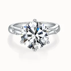 5ct Moissanite Solitaire Ring