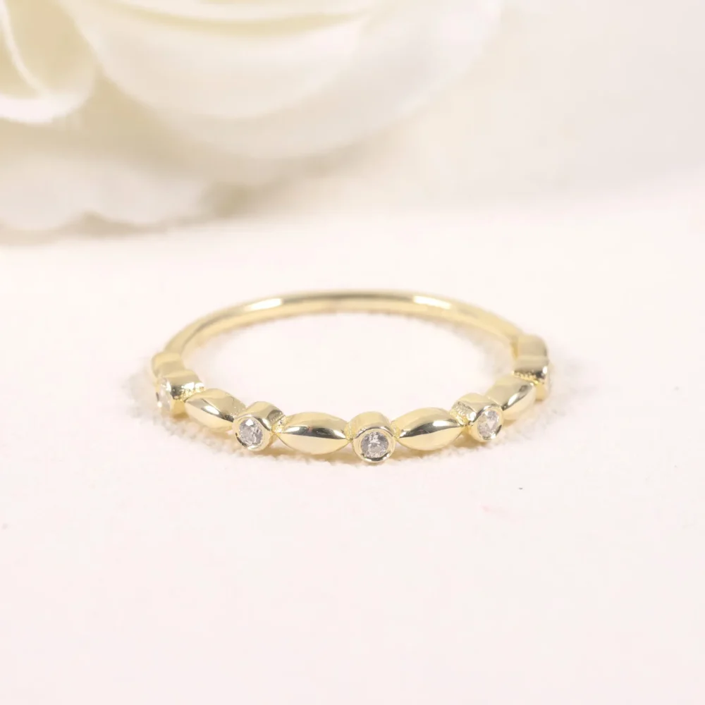 Moissanite Bubble Ring - Image 2