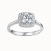 Celestial Halo Moissanite Ring