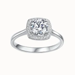 Celestial Halo Moissanite Ring