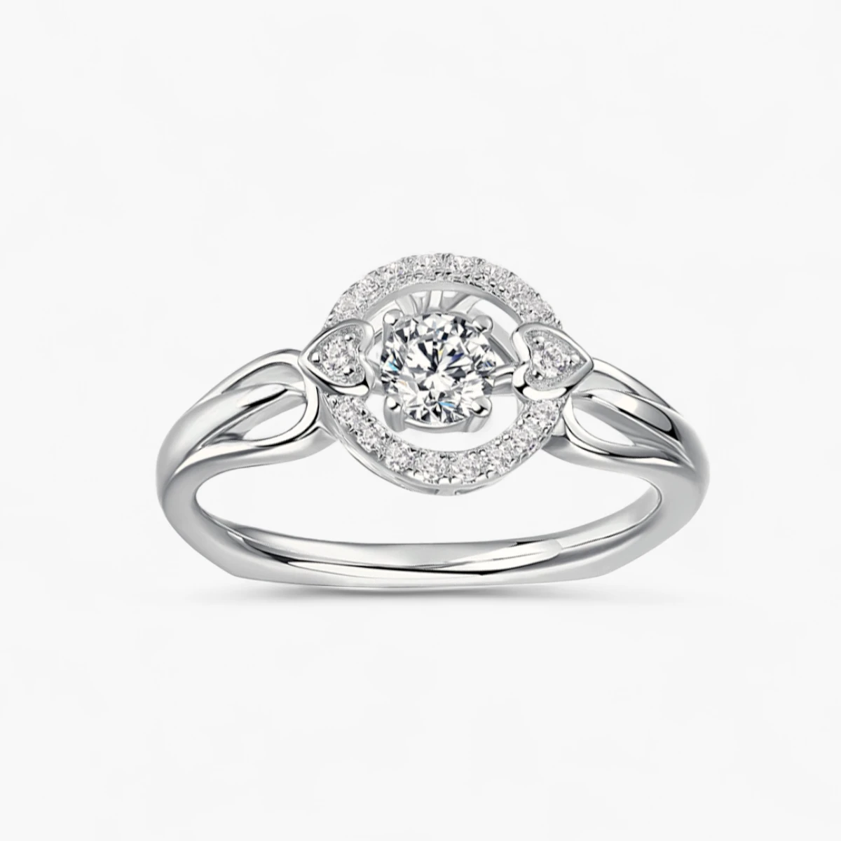 Heartfelt Moissanite Ring