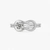 0.45ct Moissanite Knot Design Solitaire Ring