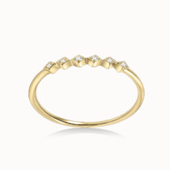 Moissanite Metal Frame Ring