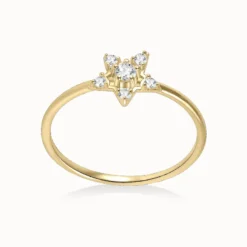 Moissanite Star Ring
