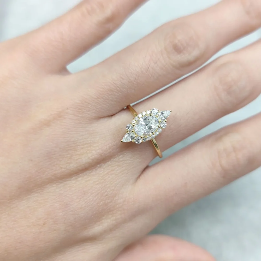 Oval Halo Ring - Image 2