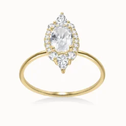 Oval Halo Ring