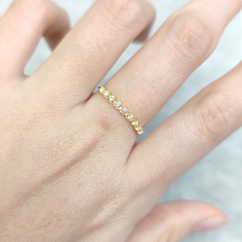 Moissanite Semi Pave Ring - Image 2