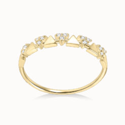 Triangle Moissanite Pavé Band
