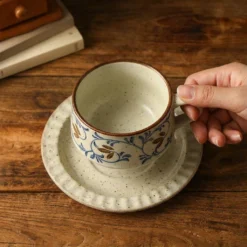 Alternative view of Vine Indigo Tangcao Mug&Saucer